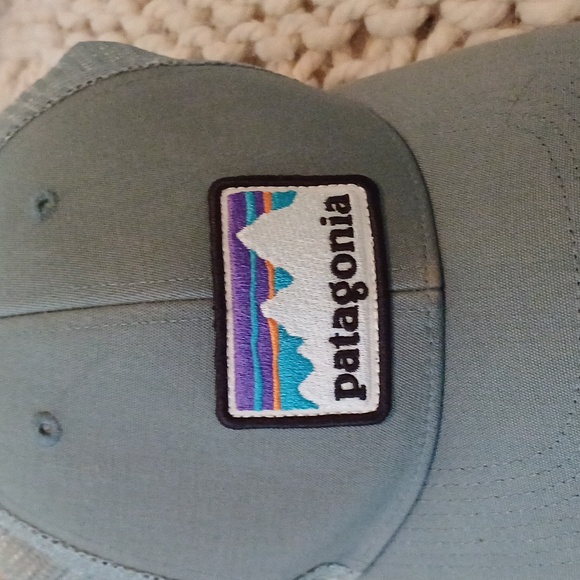Patagonia logo snap back baseball trucker cap OS - Picture 2 of 6